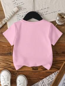 SHEIN | PAW Patrol Young Girl Cute Puppy Print Round Neck Short Sleeve T-Shirt, Summer - White - View 2