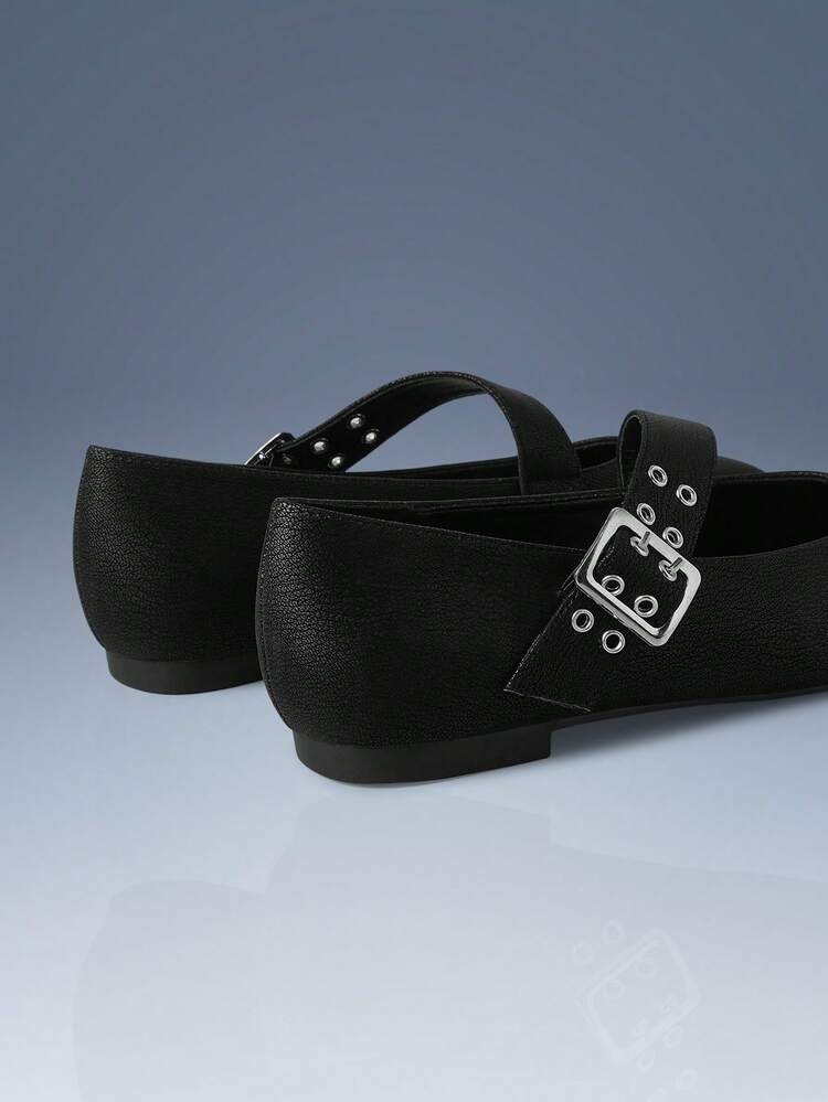 CUCCOO GRLICON Women's Buckle Design Fashion Versatile Casual Flats, Suitable For Christmas, Thanksgiving, New Year Party Outfits