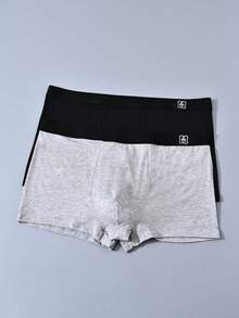 Manfinity Underwear&Sleepwear Basics 5 قطع/عبوة سراويل داخلية بوكسر مطبوعة للرجال ذوي الأحجام الكبيرة، ملابس داخلية مريحة لجميع الفصول - متعدد الألوان - مشاهدة 6