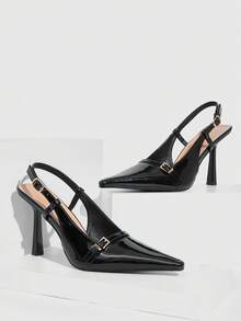 CUCCOO SZL Elegante spitze Pumps für Pendlerinnen - Schwarz - Übersicht 6