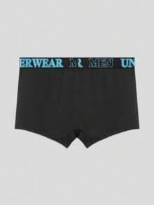 EasyFave 5pcs/Pack Men's Letter Waistband Casual Boxer Briefs - Multicolor - View 2