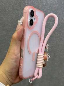 新款兼容苹果16Pro Max手机壳，多巴胺磨砂质感，兼容 17 Air 16手机壳，磁吸式高端手感，15Pro Niche 14网红款13超强防摔，12情侣款男女通用16Plus保护套 - 粉色 - 查看 3