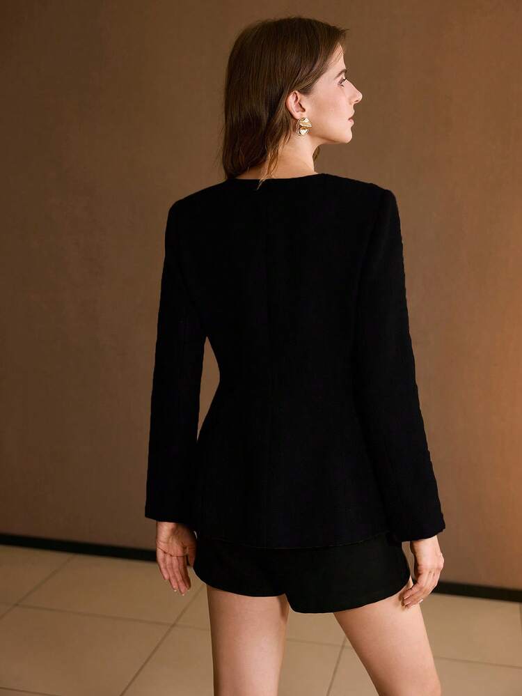 WOMEN'S ELEGANT SINGLE-BREASTED JACKET