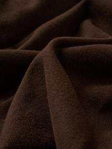 INAWLY Women's Casual Solid Color Flared Knit Dress, Autumn - Coffee - View 6