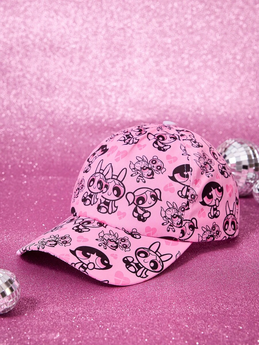 THE POWERPUFF GIRLS X SHEIN Women Baseball Cap - White - View 1