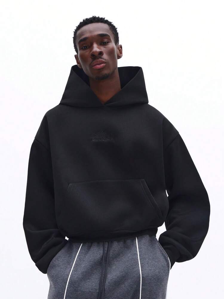 Regular Hoodie With Logo Print