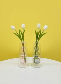 Transparent Creative Glass Vase – Desktop Decor For Dried Flower Arrangement, Ideal For Bedroom Decoration - Multicolor - View 6