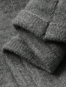 DAZY Young Girl 2 In 1 Turtleneck Long Sleeve Sweater, Autumn/Winter - Grey - View 6