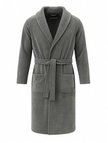 Tommy Hilfiger Men's Bathrobe Grey - Grey - View 4