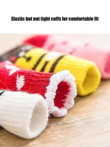 PETSIN Anti Slip Skid Bottom Lovely Puppy Dogs Pet Knits Socks Cute Pet Fashion Pets Dogs Socks For Cats Dog Toy Supplies