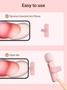 JMMO Micro không dây chuyên nghiệp cho điện thoại thông minh, micro không dây cắm điện để ghi âm video/âm thanh, micro cài ve áo để phỏng vấn/vlog/giảng dạy - Nhiều kích cỡ - Xem 7