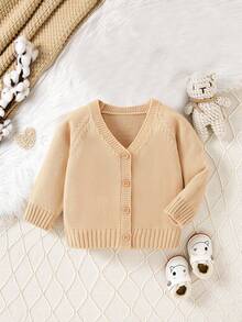 Chaquetas de punto de cuello en V para niños pequeños, de moda, versátiles, de ajuste regular, de manga larga, suaves y cómodos, aptos para primavera/otoño, uso diario, salidas, viajes, vacaciones, hogar, guardería, juegos de niños