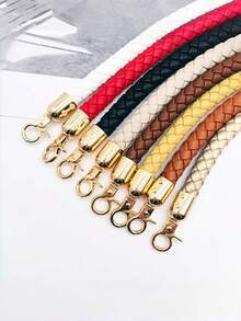 2PCS Woven Chain Straps For DIY Gold Handbag Handles With Spring Clasp Purse/Wallet/Crossbody Bag Repair,Adjustable Length Bag Accessories, Craft Replacement Straps For Bags & Purses Handbag Hardware Accessories - Multicolor - View 11