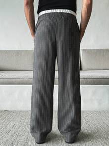 HUEFORM Men's Casual Striped Loose Fit Pants, Suitable For Daily Casual Wear, Weekend Outings, Parties, Etc. This Pant Is An Indispensable Versatile Item In A Man's Wardrobe And Makes A Great Gift For A Boyfriend Or Husband.