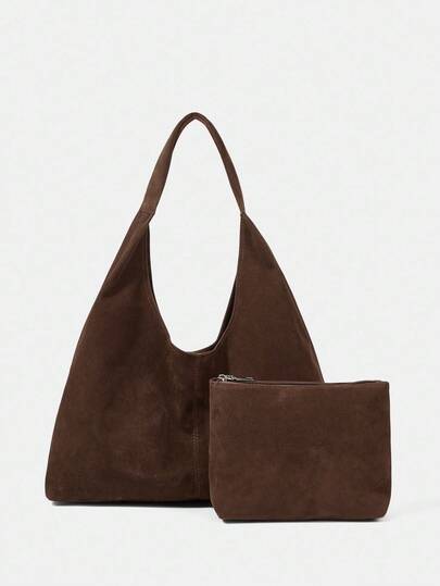 Maija Senhoras, Bolsa tote feminina, Bolsa de ombro, Bolsa Hobo, Camurça, Moderna, Elegante, Simples, Personalizada, Versátil, Clássica, Para deslocamento, Escritório, Encontro, Diário, Compras, Chá da tarde