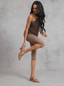 SHUZIA 多功能时尚设计，专利PU材质，粗跟，后跟系带，舒适百搭，适合全天休闲办公穿着。 - 米色 - 查看 5