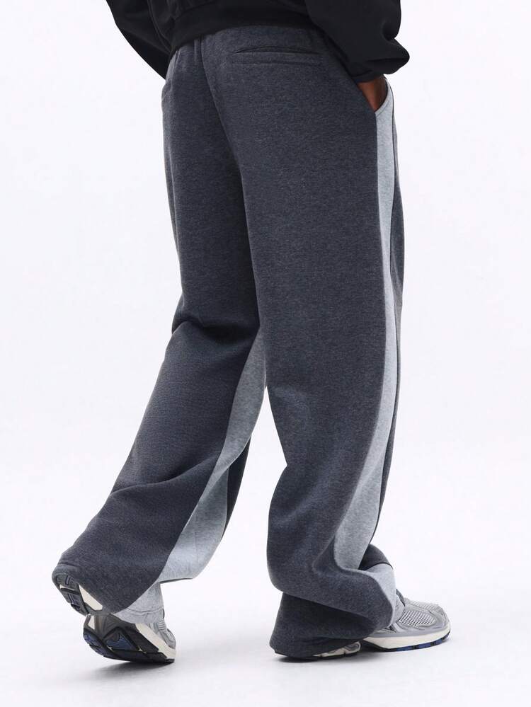 Baggy Sweatpants With Tonal Side Panels