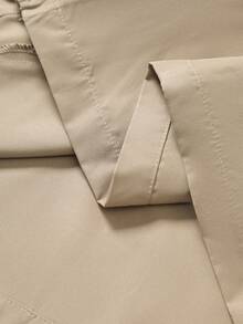 PAVTROS Men's Contrast Color Collar Long Sleeve Zip Front Casual Shirt Mens Cropped Jacket Mens Turn-Down Collar Short Sleeve Jacket Mens Zip Up Shirt Mens Short Jacket Mens Collared Shirts - Khaki - View 6