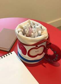 Joivida Minimalist Apple Pencil Case - Large-Capacity School And Office Organizer With A Cute Red Apple Pattern, Compatible With Pens, Pencils, And Markers - A Desktop Decoration For Students And Teachers, Worthy Stationery Storage, Fun Design, And Side Mesh Pockets.