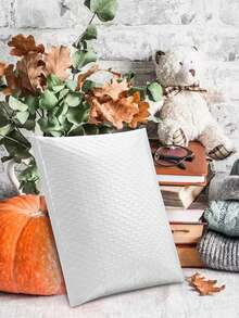 20个装气泡膜快递信封，白色自封防水运输袋，适用于珠宝和化妆品 - 白色 - 查看 10