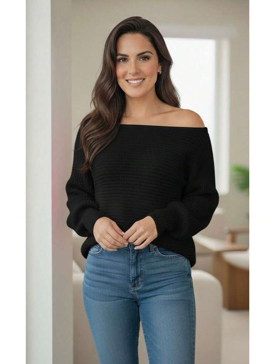 Sueter de mujer maxima comodidad elegante de calidad para este invierno el sueter perfecto - Negro - Ver 1