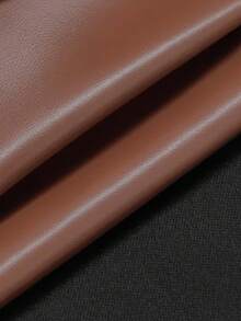 Pariaura Women's Solid Color A-Line Skirt, Suitable For Commuting - Chocolate Brown - View 4