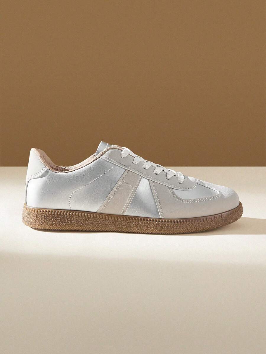 CUCCOO EASI 男士时尚百搭休闲简约日常运动鞋 - 銀色 - 查看 1