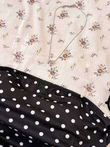 Teen Girls Y2K Casual Minimalist Black & White Polka Dot Print Ruched Tie Front Camisole Tops Teen Girl Clothes Tube Top,Summer,Y2k,Vacation,Streetwear,Holiday,New Years Tube Top Pack Black And White Tops For Teen Girls Not Cropped