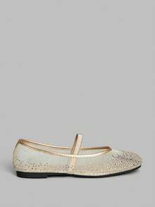Ontre Giày lười nữ thường ngày đính đá Rhinestone - Vàng - Xem 1