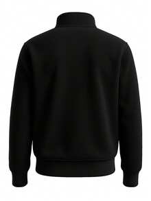 Tommy Hilfiger Men's 1/4 Zip Sweatshirt Black - Black - View 5