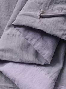 DAZY Quần ống rộng xếp ly phối màu Tie Dye dành cho nữ, quần ống rộng túi rộng thoải mái - Màu tím - Xem 7