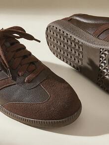 CUCCOO EASI Women's Casual Comfortable Sneakers For Daily Wear For Christmas - Chocolate Brown - View 3