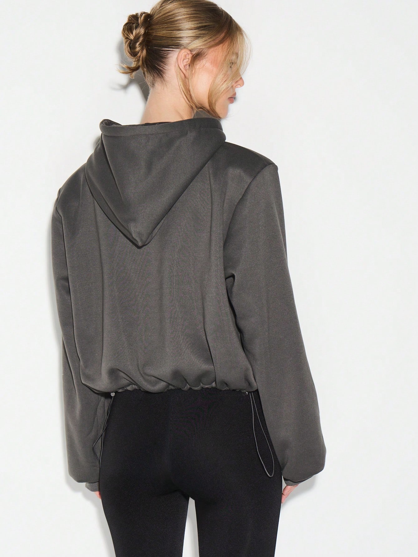 KIZN Oversized Zip Hoodie With Centre Pocket