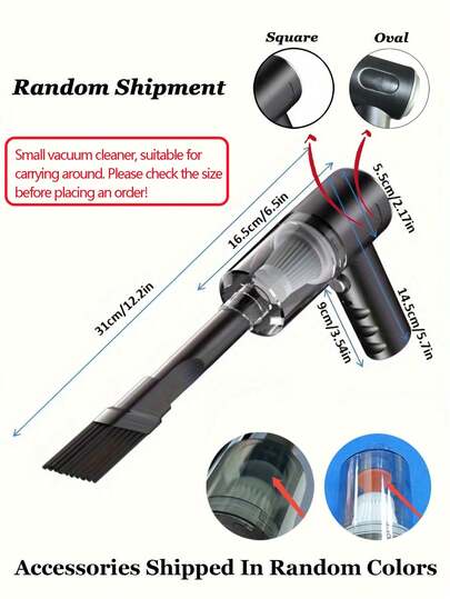 Zwart Cordless Stofzuiger Cleaner Portable held Home Pet Hair Cleaning Rechargeable Multifunctional Ho hold Dust, Crumbs, Sofa Tool view 2