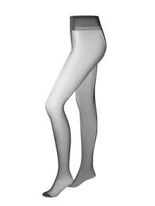 LUVLETTE 2入組女式20D黑色性感連褲襪，時尚簡約的絲襪 - 黑色 - 查看 2