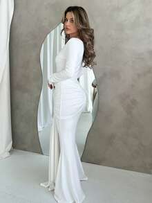 Jemour Váy dài nữ Melart Thu/Đông mới về - trắng - Xem 6