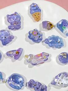 Joivida 1 miếng dán 3D nổi, hình động vật hoạt hình dễ thương như chim cánh cụt, mèo, thỏ, khủng long, nhãn dán trang trí DIY cho sổ lưu niệm, sổ tay, ốp điện thoại, túi xách và trang trí cửa sổ, nhãn dán đặc, nhãn dán nhật ký, nhãn dán trao đổi với bạn bè - Nhiều màu - Xem 6