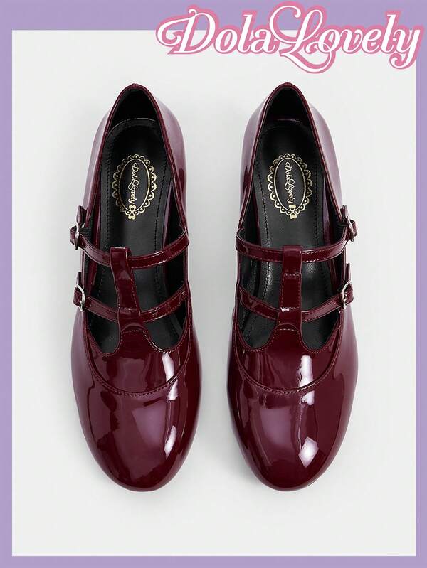 Dola Lovely Women's Pointed Toe Buckle Design Everyday Versatile Fashion High Heels