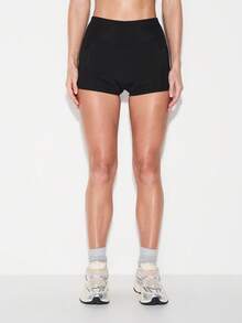 KIZN 高腰运动短裤，适合健身训练和健身房锻炼 - 黑色 - 查看 5