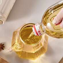 High Borosilicate Glass Oil Bottle, Diamond Shape, Kitchen Household Oil Bottle Soy Sauce Vinegar Bottle - Multicolor - View 6