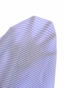 Franclia Camisa holgada de manga larga a rayas azules y blancas, de estilo casual de otoño para mujeres, elegante, de moda, casual, para ir a la oficina, diaria, de ocio, versátil, urbana, profesora, atuendo profesional - Azul - Ver 8