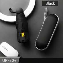 1 pieza Paraguas mini portátil tipo cápsula - Paraguas de viaje multifuncional resistente al agua y protección UV - Multicolor - Ver 16