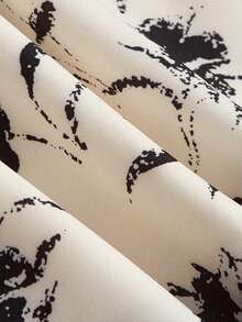 SHEIN MOD 印花肩上打結吊帶連衣裙 - 彩色 - 查看 3