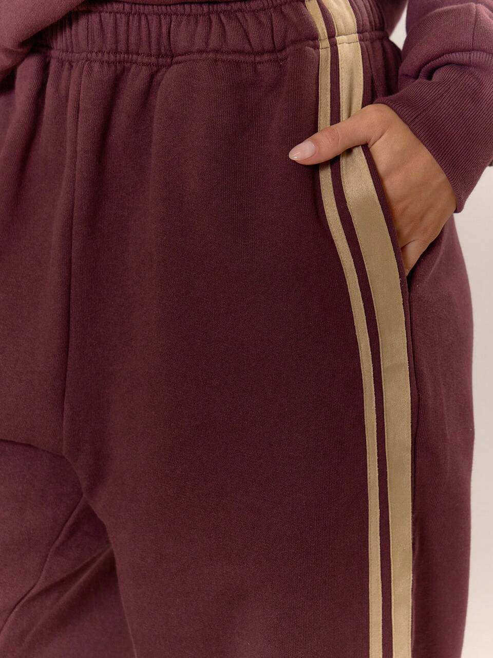 Side Stripe Straight Leg Joggers Tracksuit Bottom Only Elegant Autumn Fall Winter Work Cute Cosy Thanksgiving Summer Casual