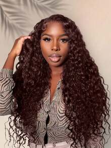 QUICK WEAR 9am Hair Store Wear Go 半头假发 红棕色水波纹 3合1半头假发 翻转式假发 隐形发际线 适合初学者 180%密度 14-16英寸波波头 18-28英寸长发 未经加工的人发假发 即戴即用 无胶假发 人发 Y2k风格人发假发礼品 - S33 - 查看 2