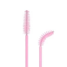 1/10/50/100/200/250/500Pcs Disposable Pink Eyelash Brushes Mascara Wands Lash Eyebrow Spoolies Mini Makeup Applicators