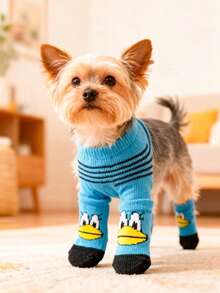 PETSIN Anti Slip Skid Bottom Lovely Puppy Dogs Pet Knits Socks Cute Pet Fashion Pets Dogs Socks For Cats Dog Toy Supplies