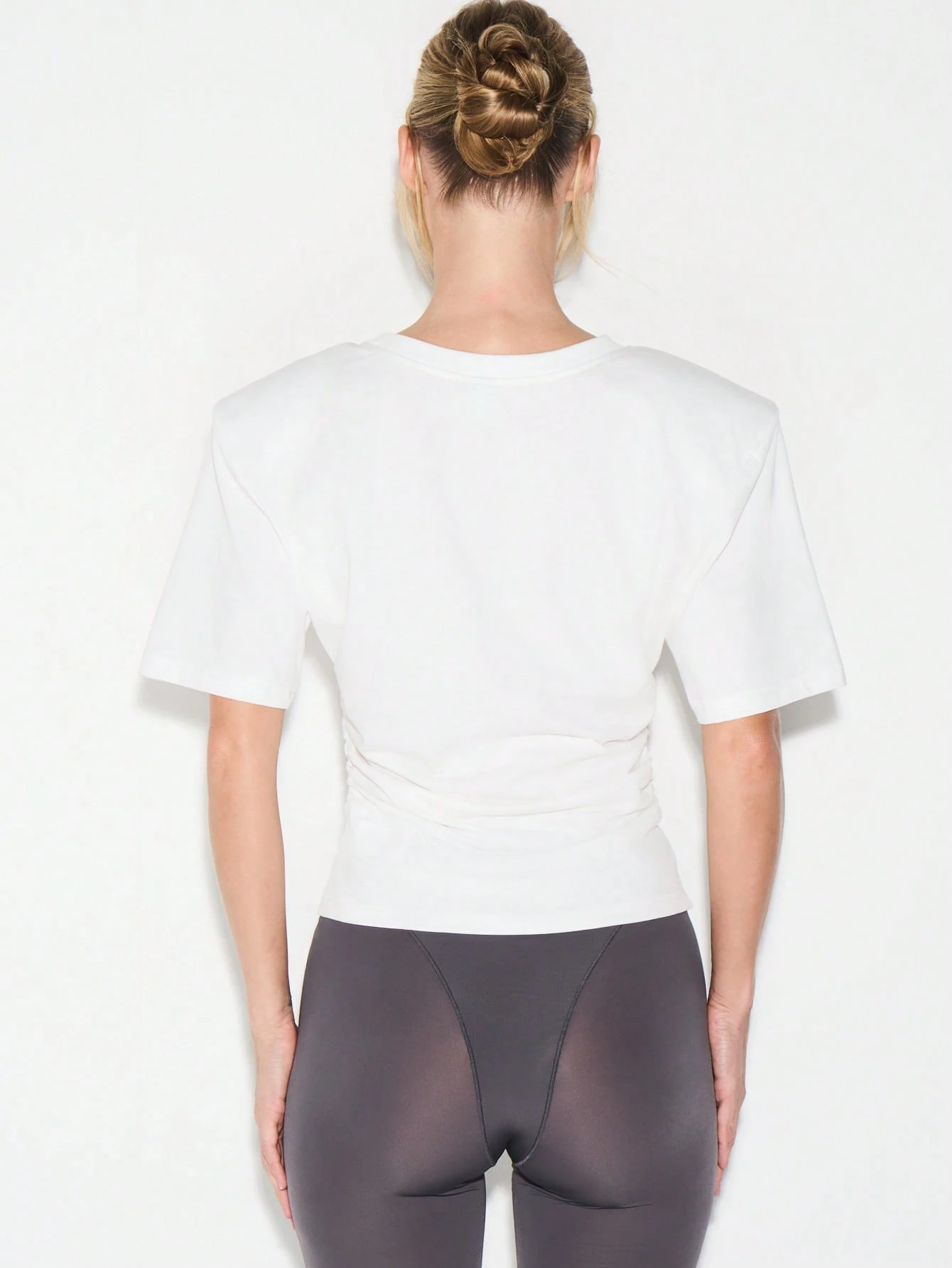 KIZN Shoulder Pad Crew Neck Tee