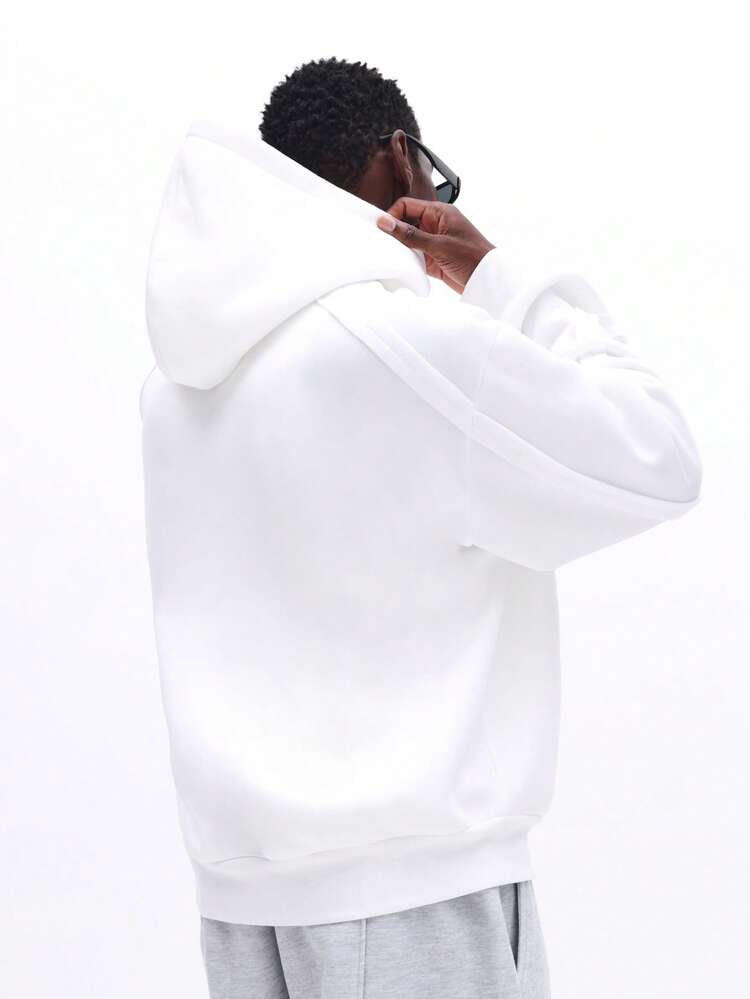 Felpa con cappuccio oversize senza coulisse