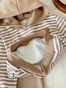 男童条纹针织连帽衫和裤子两件套 - 彩色 - 查看 9